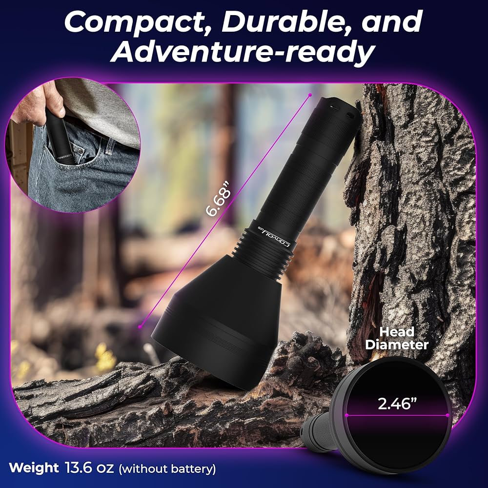 ライト・ランタン CONVOY L21B LHP73B 5000K 7500lm 912m Amazon.com: Convoy L21B-X4 365nm UV Flashlight with ZWB2